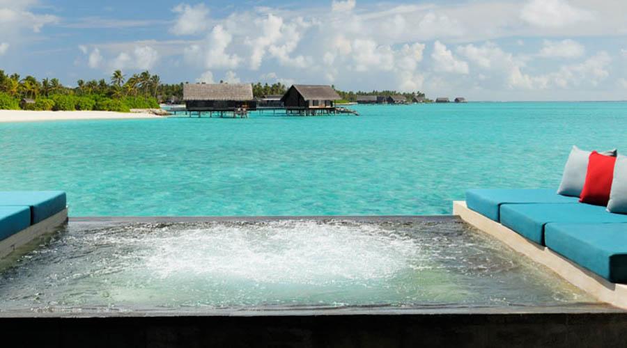 Grand Water Villa with Pool Bedroom View