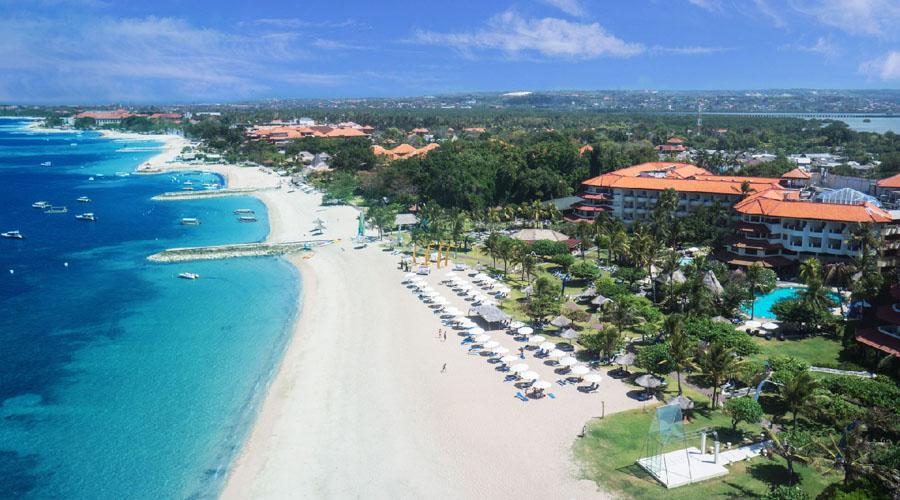 aerial view of the resort