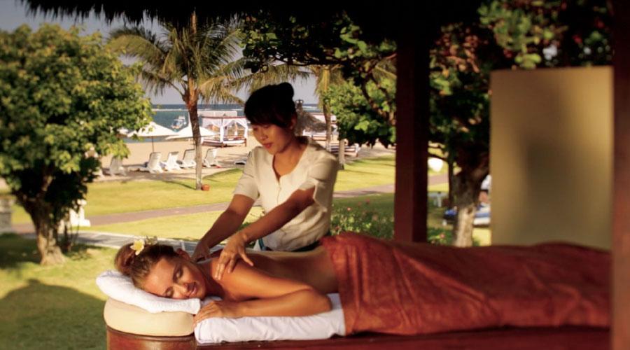 outdoor spa massage